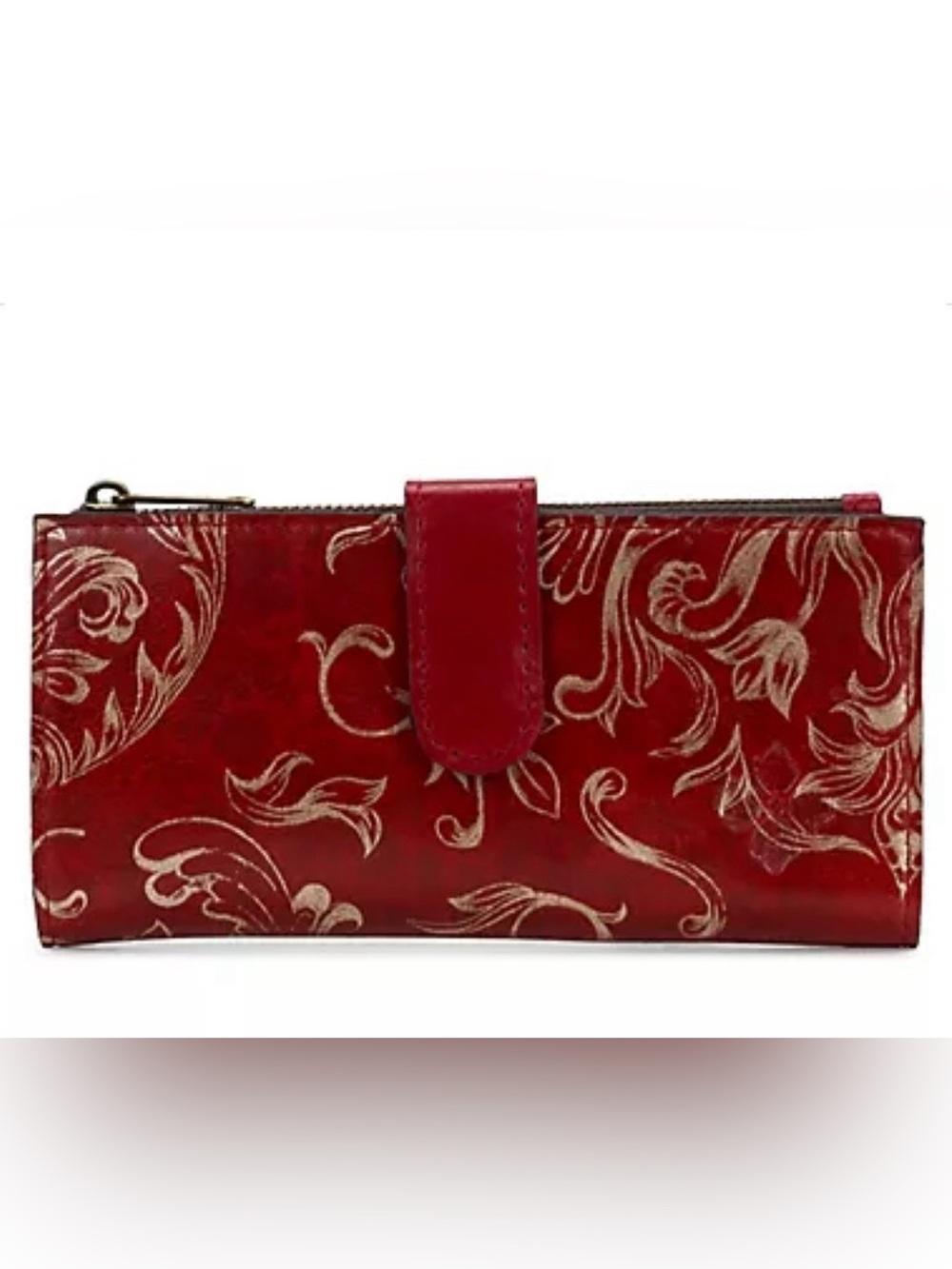 Patricia Nash Florence Tooled Nazari (Blue Coral) Bifold Wallet